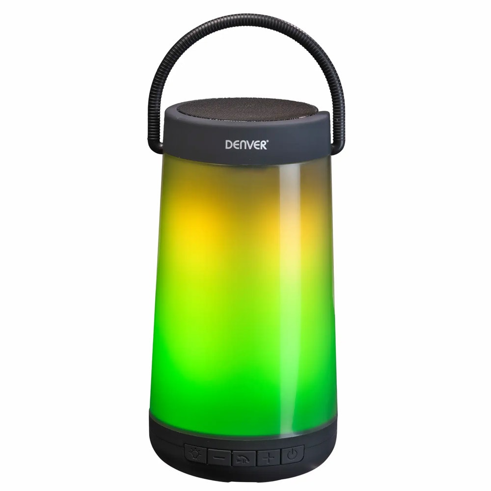 Denver BTL-311 Trådløs Bluetooth-højttaler med LED-effekter og bærehåndtag