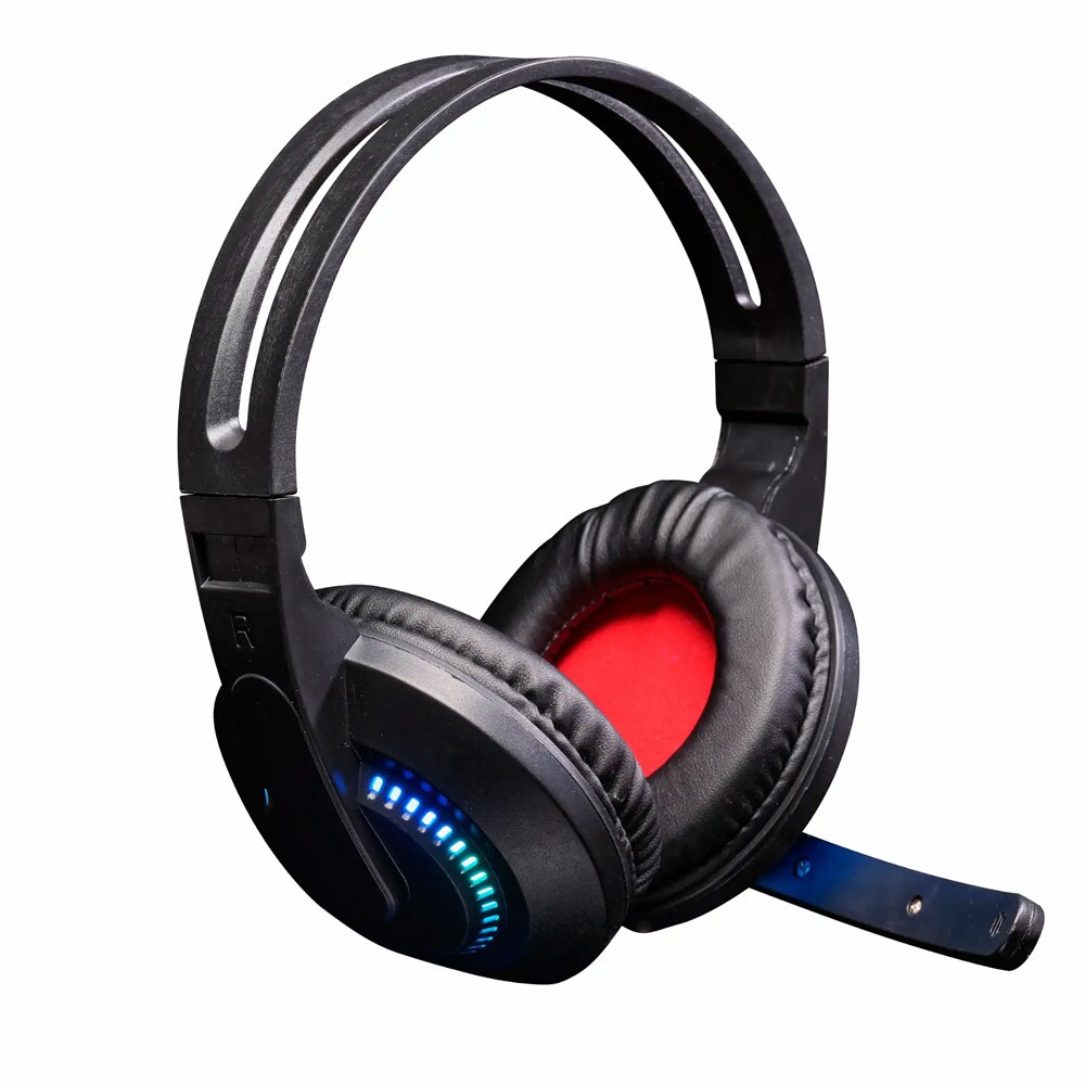 Denver GHS-101 Kabelforbundet gaming-headset med USB, 3,5 mm-stik og LED-lys