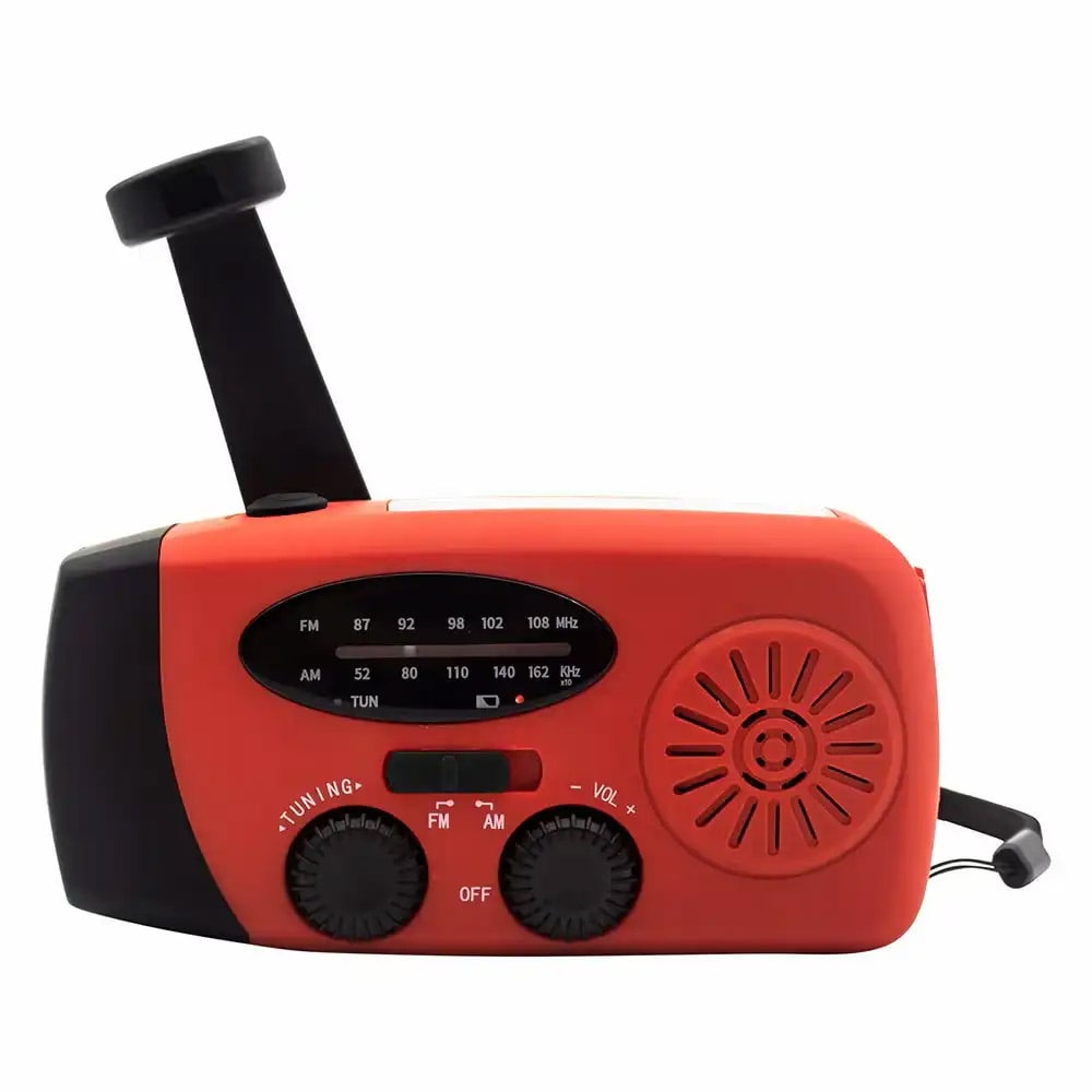 Denver SCR-2005 Vejradio med solcelleopladning, LED-lommelygte og nødopladning af mobilen