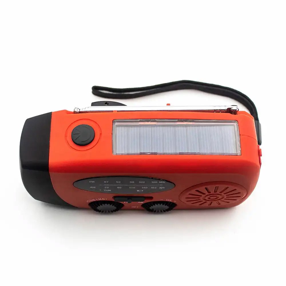 Denver SCR-2005 Vejradio med solcelleopladning, LED-lommelygte og nødopladning af mobilen