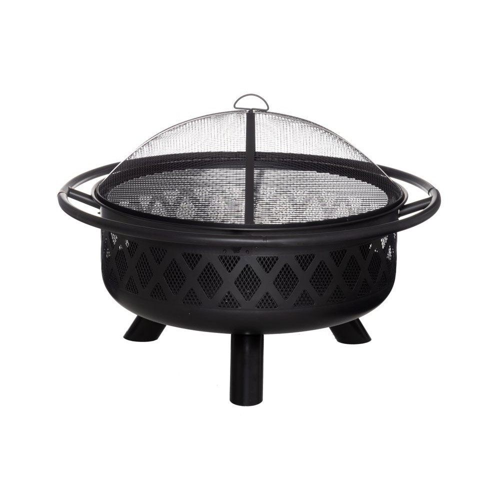 Mustang Livingston-pejs Ø91 cm med grillrist og gnistfanger