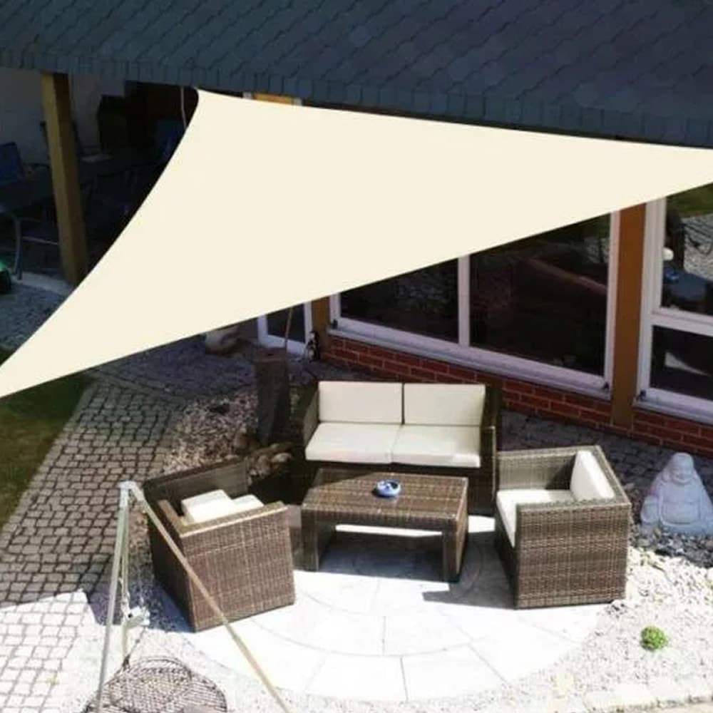 Trekantet parasol 3,6 x 3,6 x 3,6 m - til have og terrasse