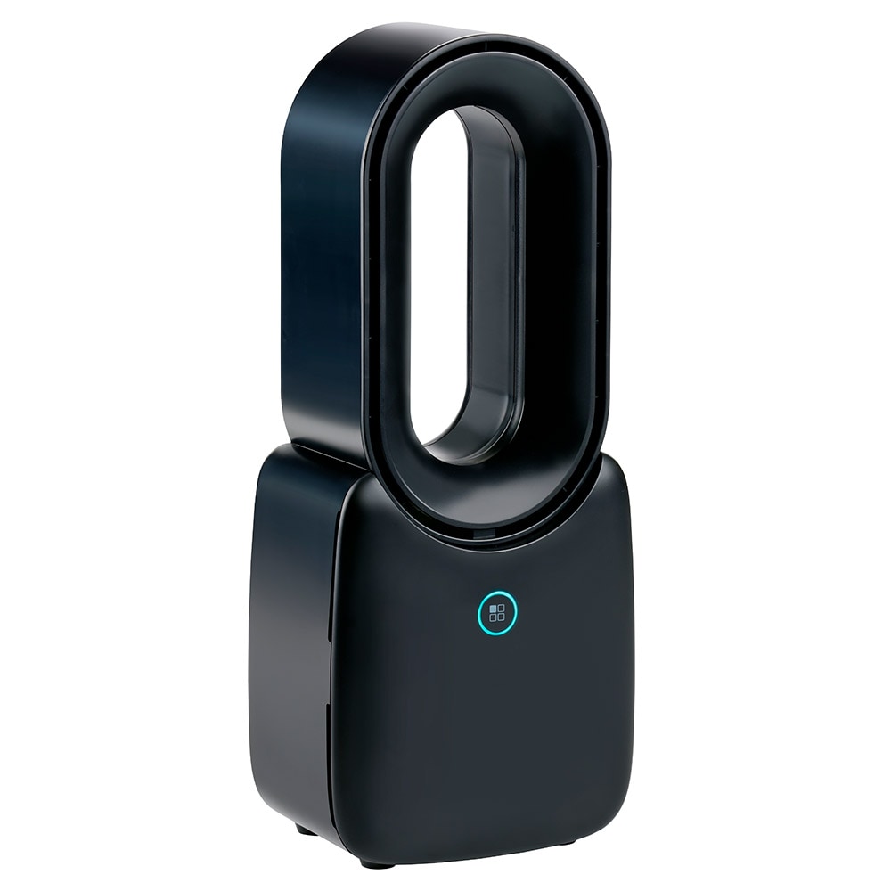 Bladløs bordventilator med tre hastigheder og USB-C-opladning - Svart