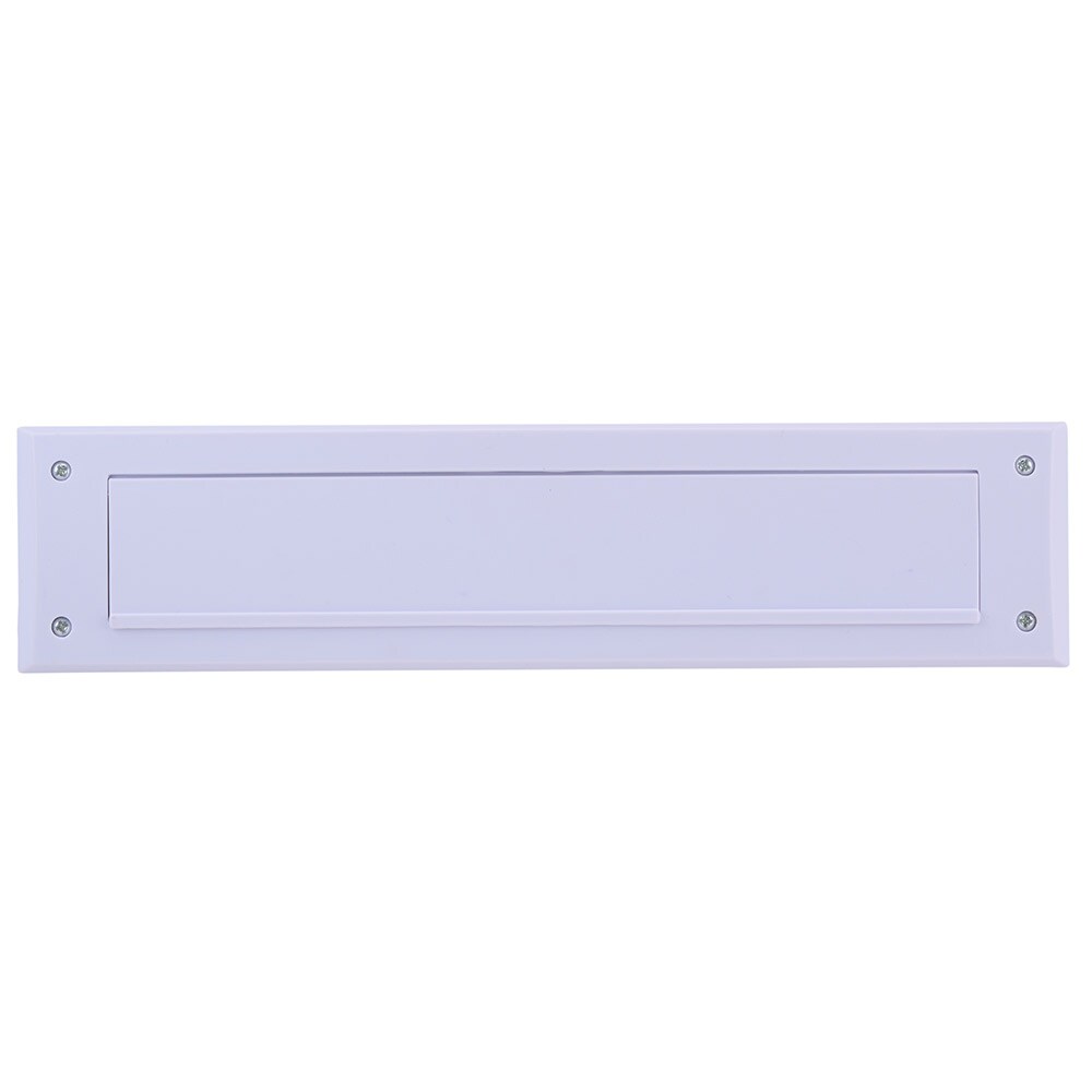 Brevkassebeskytter 34x8x1,5 cm i hvidt, vejrbestandigt materiale