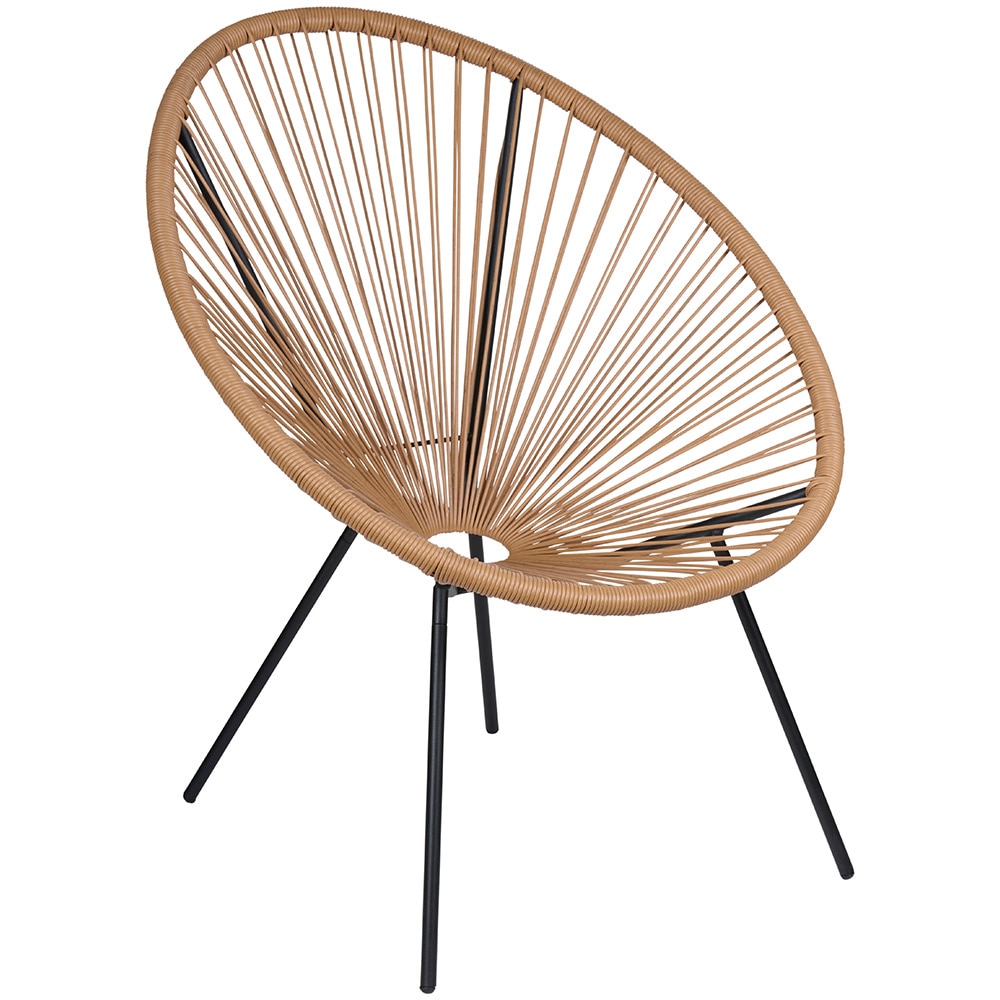 Wire stol Beige/Sort