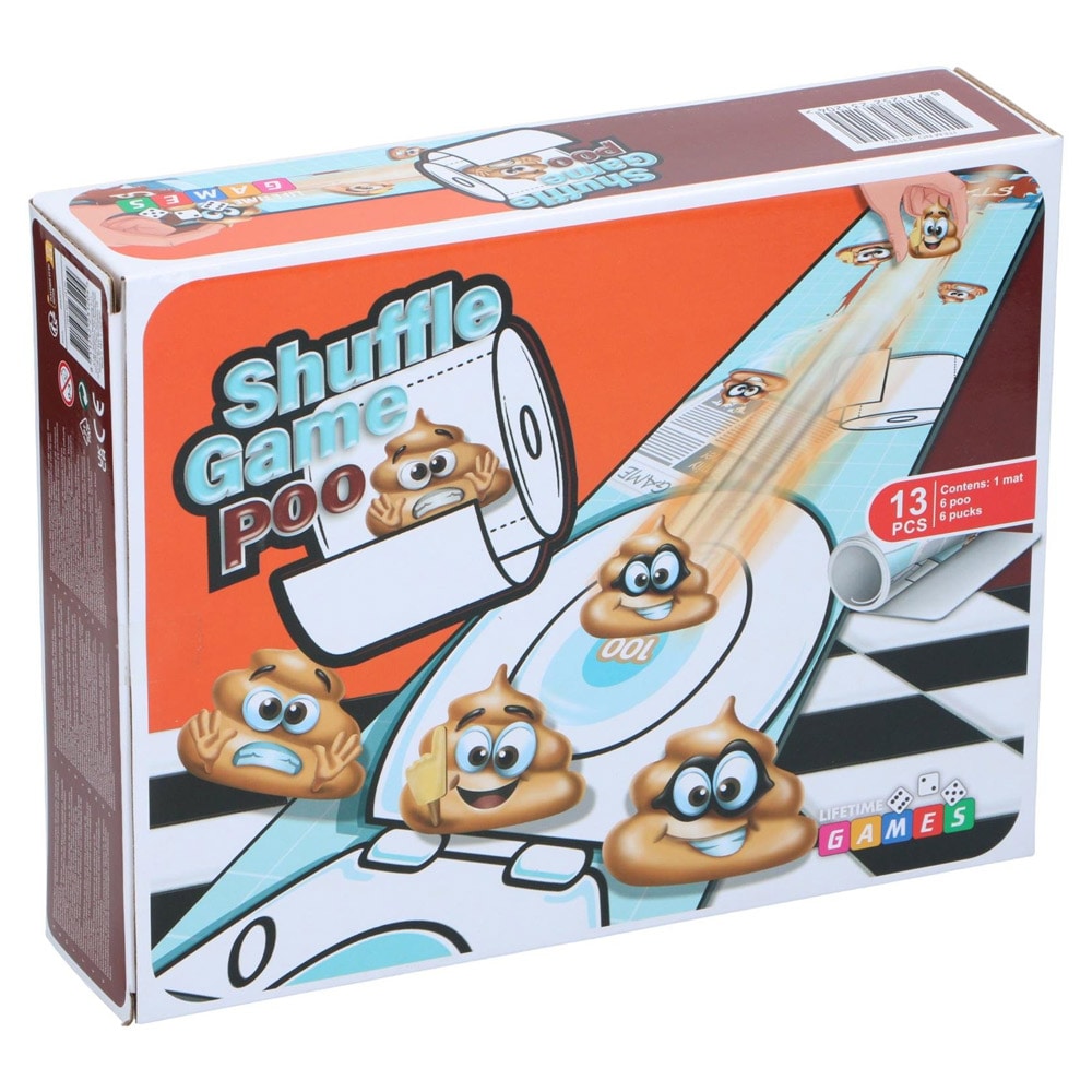 Shuffle Game Poo - humoristisk shuffleboard-spil