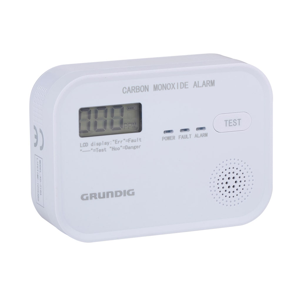 Grundig Kuliltealarm 85dB med LCD-display
