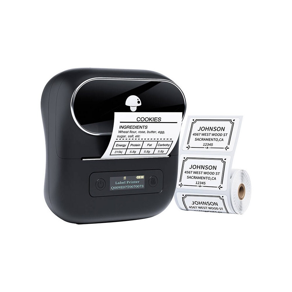 Phomemo M110 bærbar labelprinter med termisk teknologi - sort