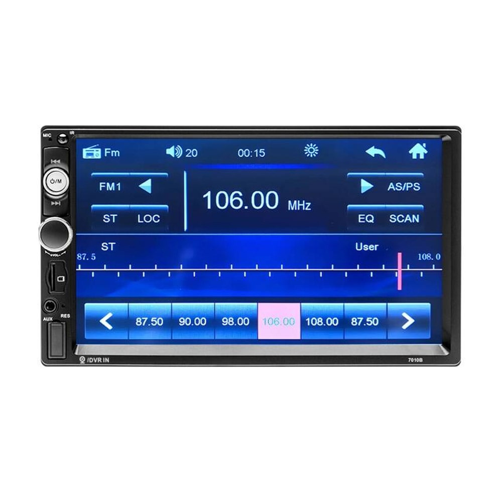 Podofo multimedieenhed med 7" touchscreen til bilen