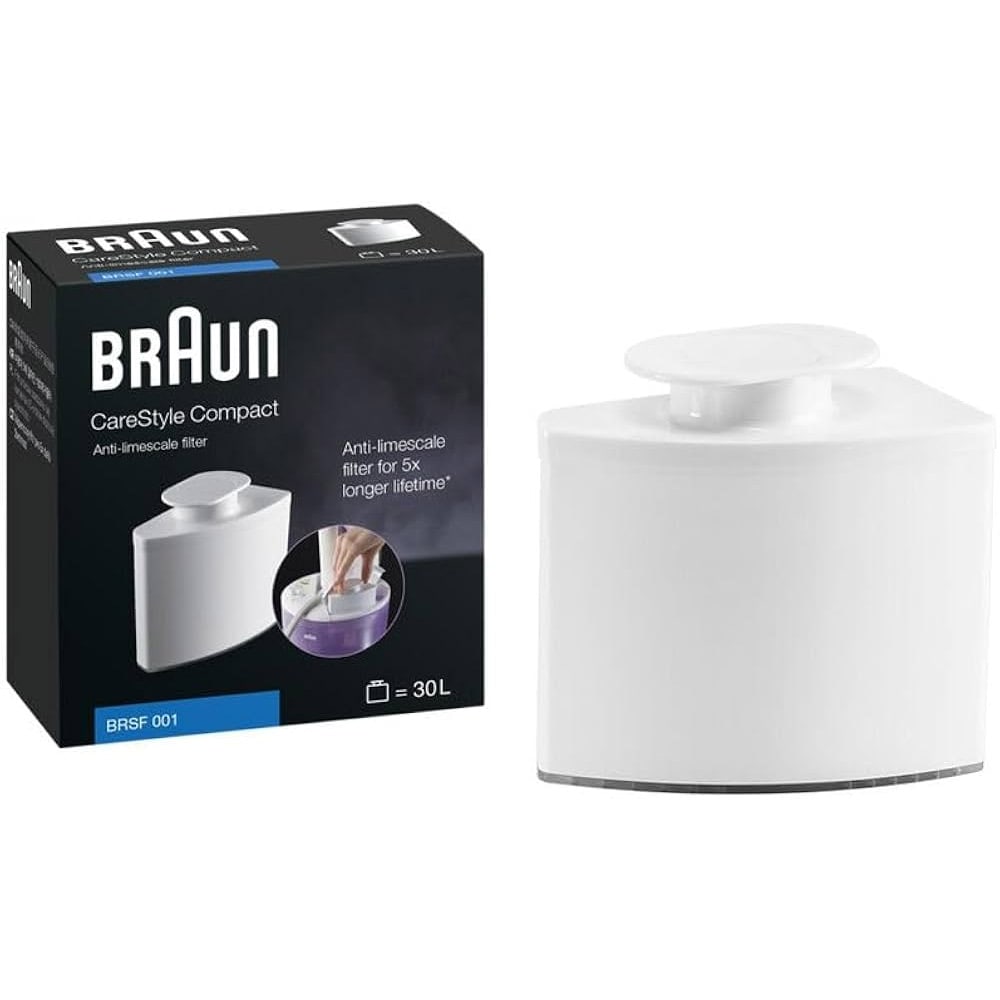 Braun BRSF001 Afkalkningsfilter til dampstation - kompatibel med Braun CareStyle Compact