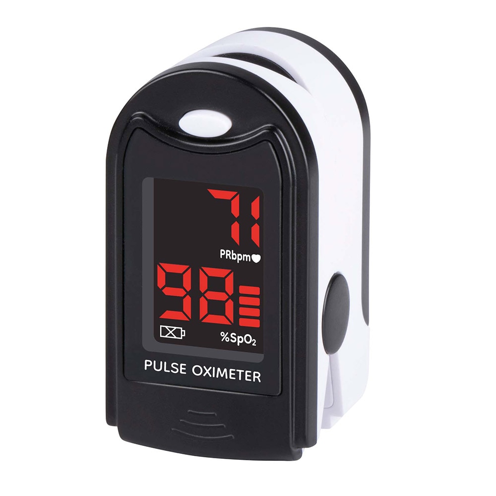 Digitalt pulsoximeter med LED-display og praktisk måling med fingerspidserne