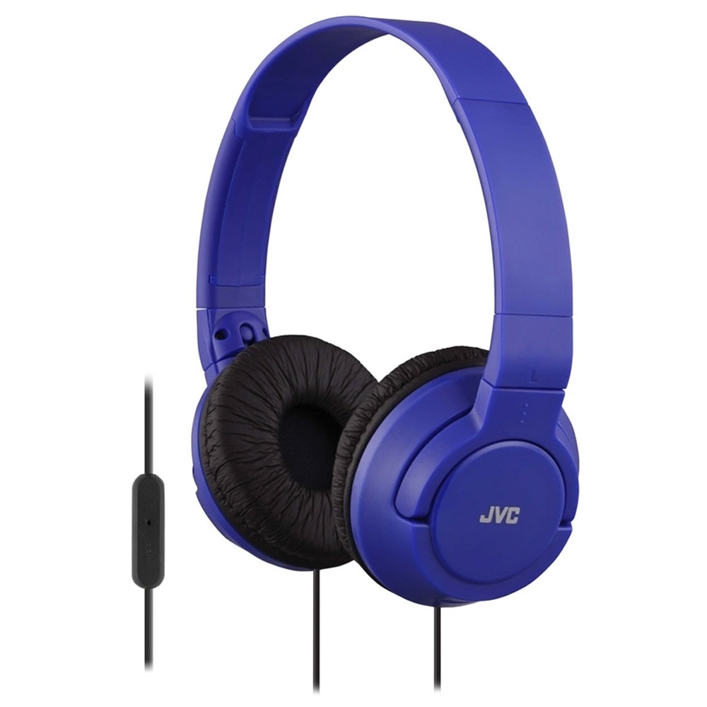 JVC SR18 on-ear-hovedtelefoner med mikrofon - mørkeblå