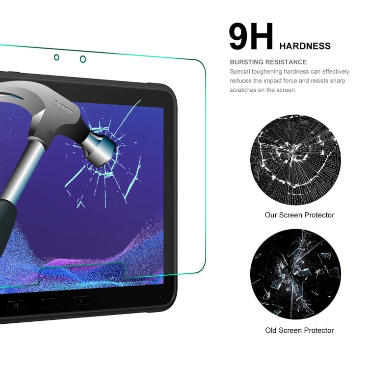Skærmbeskytter i hærdet glas til Samsung Galaxy Tab Active4 Pro