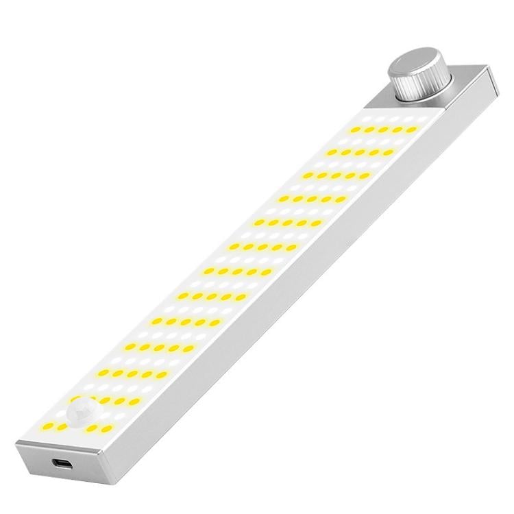 Opladelig LED-skabsbelysning med bevægelsessensor og 128 lysdioder