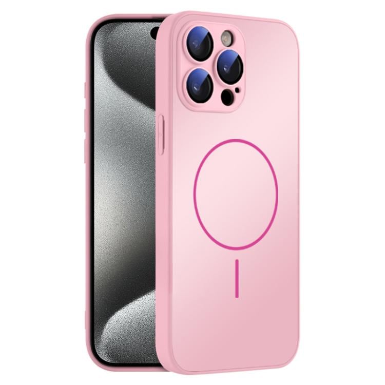 Bagcover i hærdet glas med MagSafe til iPhone 15 Pro Max - Pink