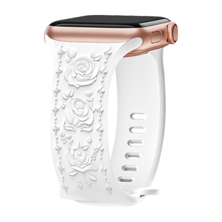 Silikonerem til Apple Watch – 44/45/46/49 mm – Hvid