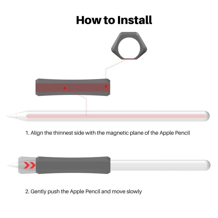 Silikone Grip til Apple Pencil 2 / Pro