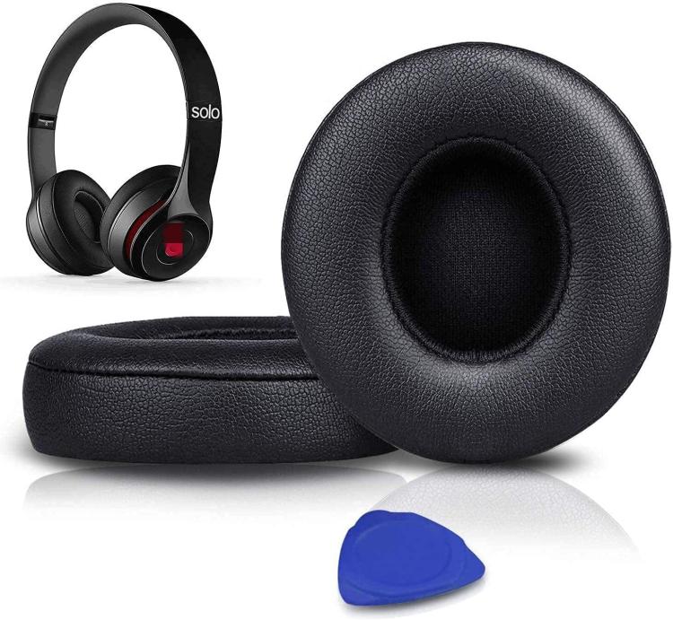 Bløde ørepuder til Beats Solo3 / Solo2 - Sort