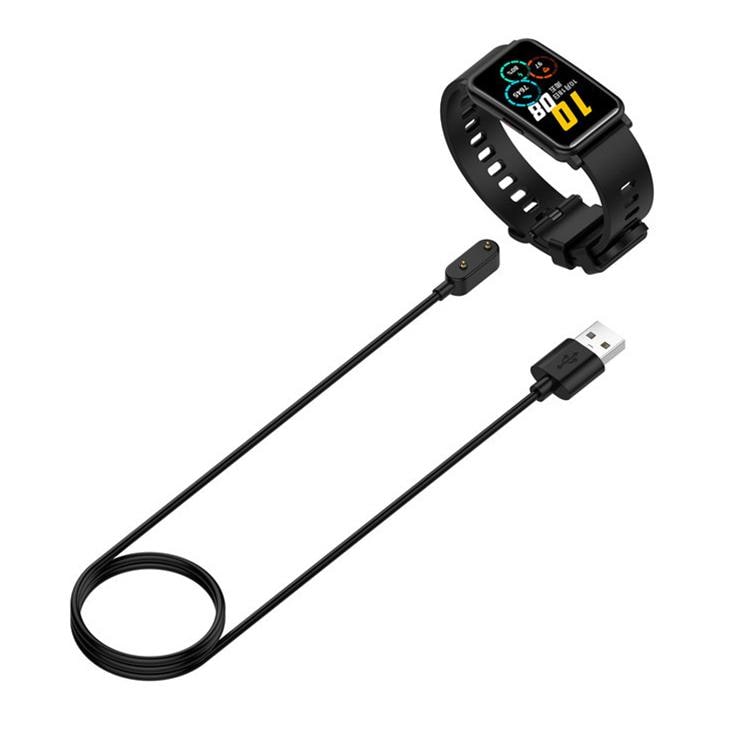 Magnetisk USB-oplader til Huawei Band 10 / 9 / 8 - 1 m, sort