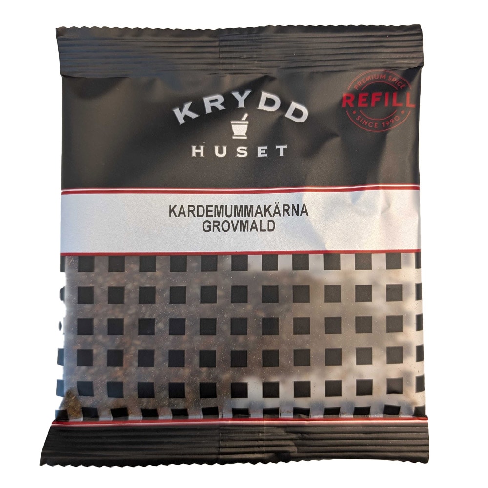 Kardemommebælg, groft stødt