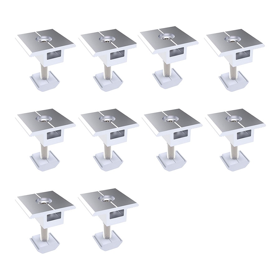 Trapezformede aluminiumsbeslag - 30 mm mellemklemmer til solpanel