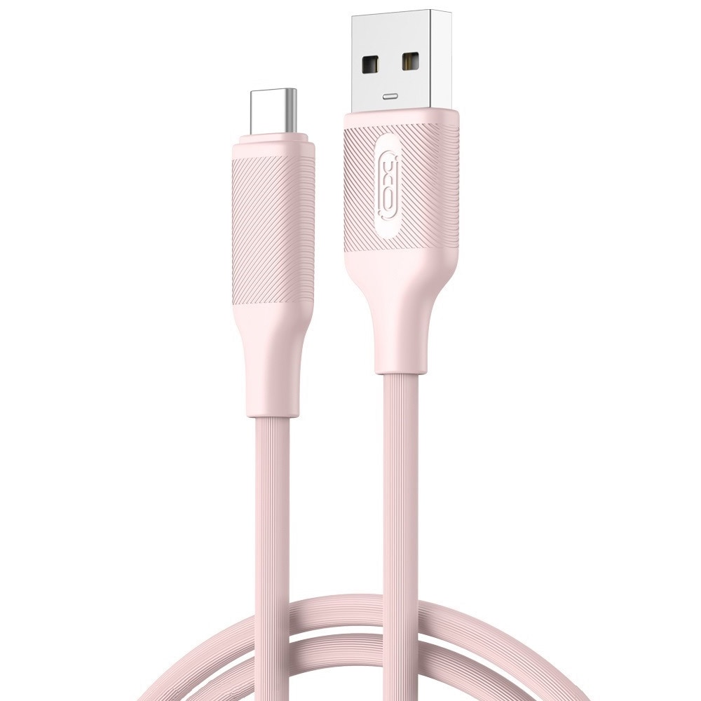XO USB til USB-C-kabel 3A 1m - Pink