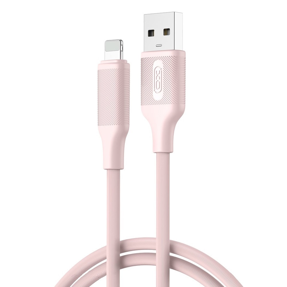 XO USB til Lightning-kabel 2,4A 1m - Pink