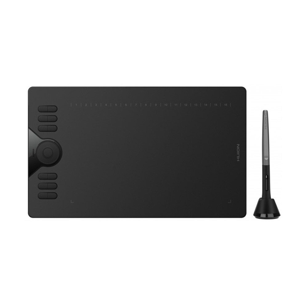 Huion HS610 tegnetablet med touch-ring og 28 programmerbare knapper