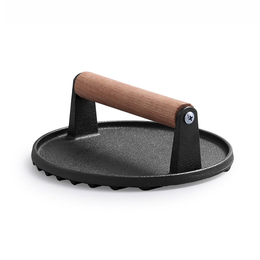 Hamburgerpresser i støbejern 17 cm