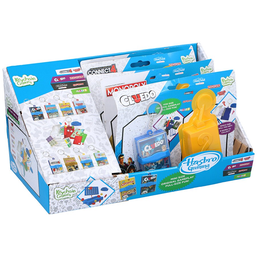 Hasbro Mini Game nøglering - samlersæt med 4 spil