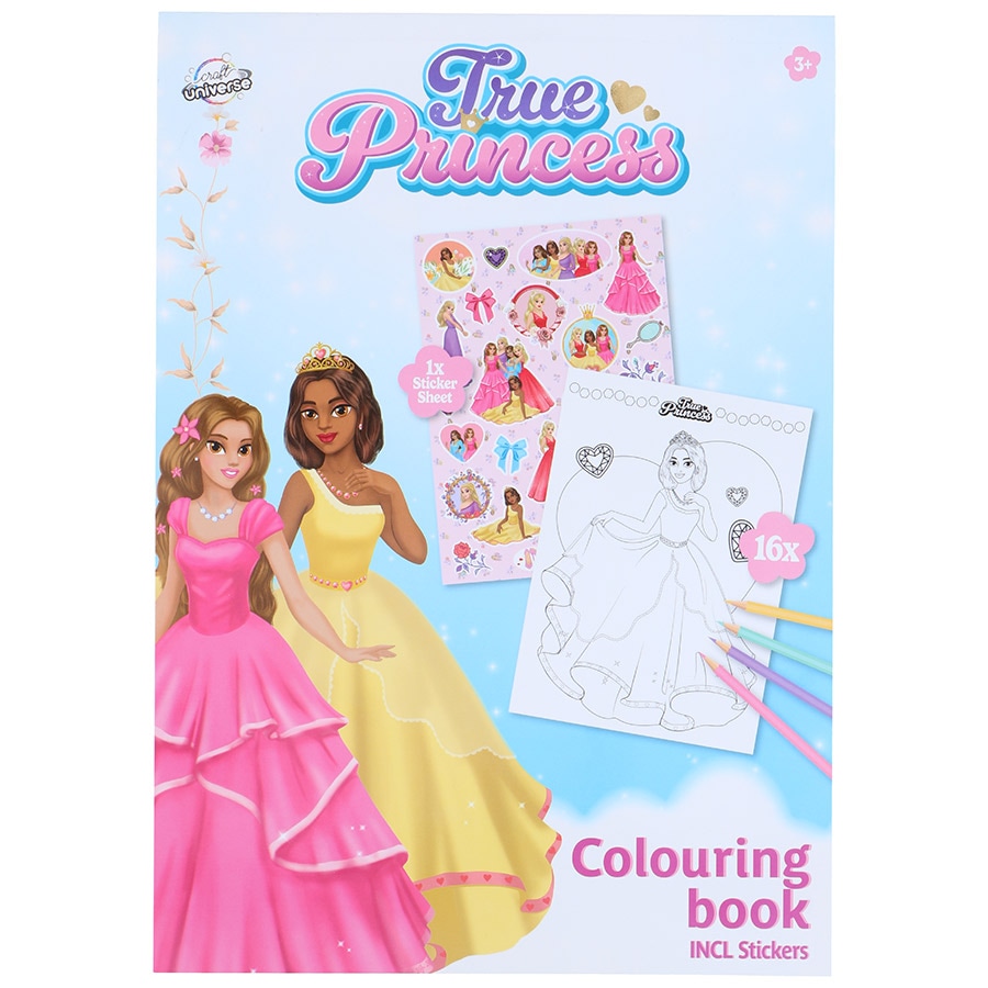 A4 Prinsesser malebog