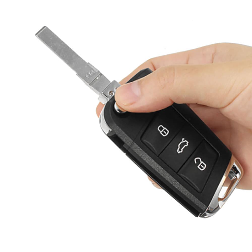 Bilnøgleskal med 3 knapper til Volkswagen