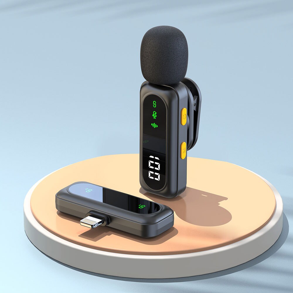 Trådløs lavalier-mikrofon med Lightning-modtager