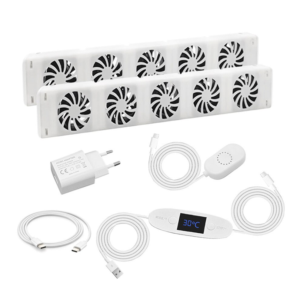 Elektrisk elementventilator 47 cm 2-pak