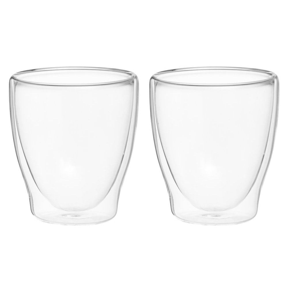 Dobbeltvæggede kaffeglas i borosilikatglas, 30 cl, 2-pak