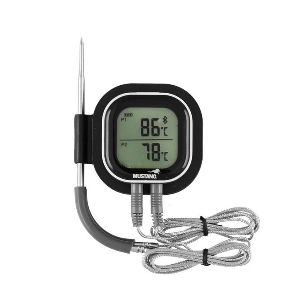 Digitalt grilltermometer med Bluetooth og dobbelte sensorer, -50 °C til +300 °C