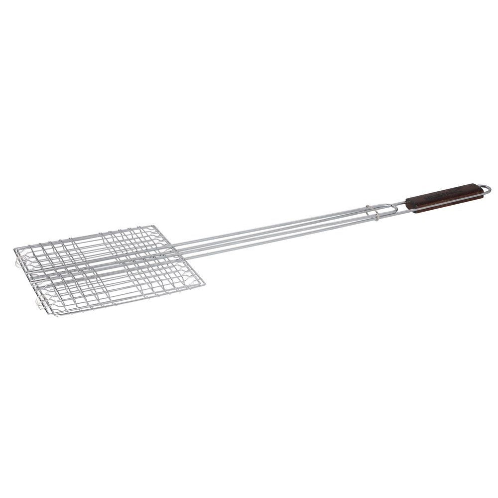 Grillhylster med langt håndtag og træskaft, 74 x 22,5 x 21 cm