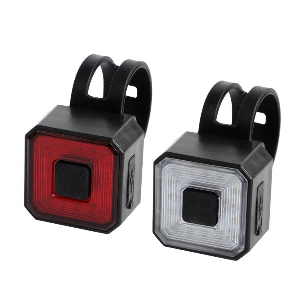 Cykellygte bag/for med USB-opladning og 50 lm lysstyrke