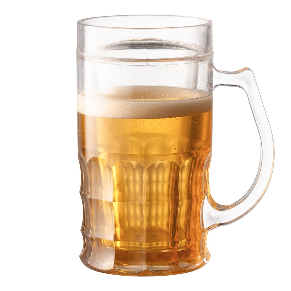 Frysbart ølkrus med kølevæske - rummer 400 ml