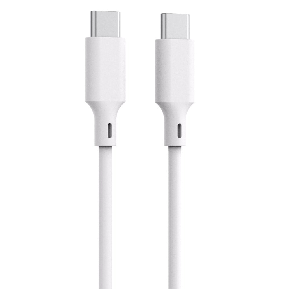 Qualo Recycling USB-C-kabel 3A 1,5 m - hvid