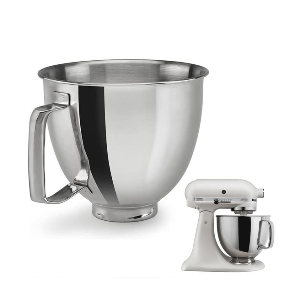 Skål i rustfrit stål til KitchenAid 4,5QT / 5QT køkkenassistent