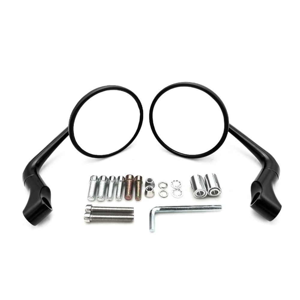 Sidespejle til motorcykler i aluminium og ABS