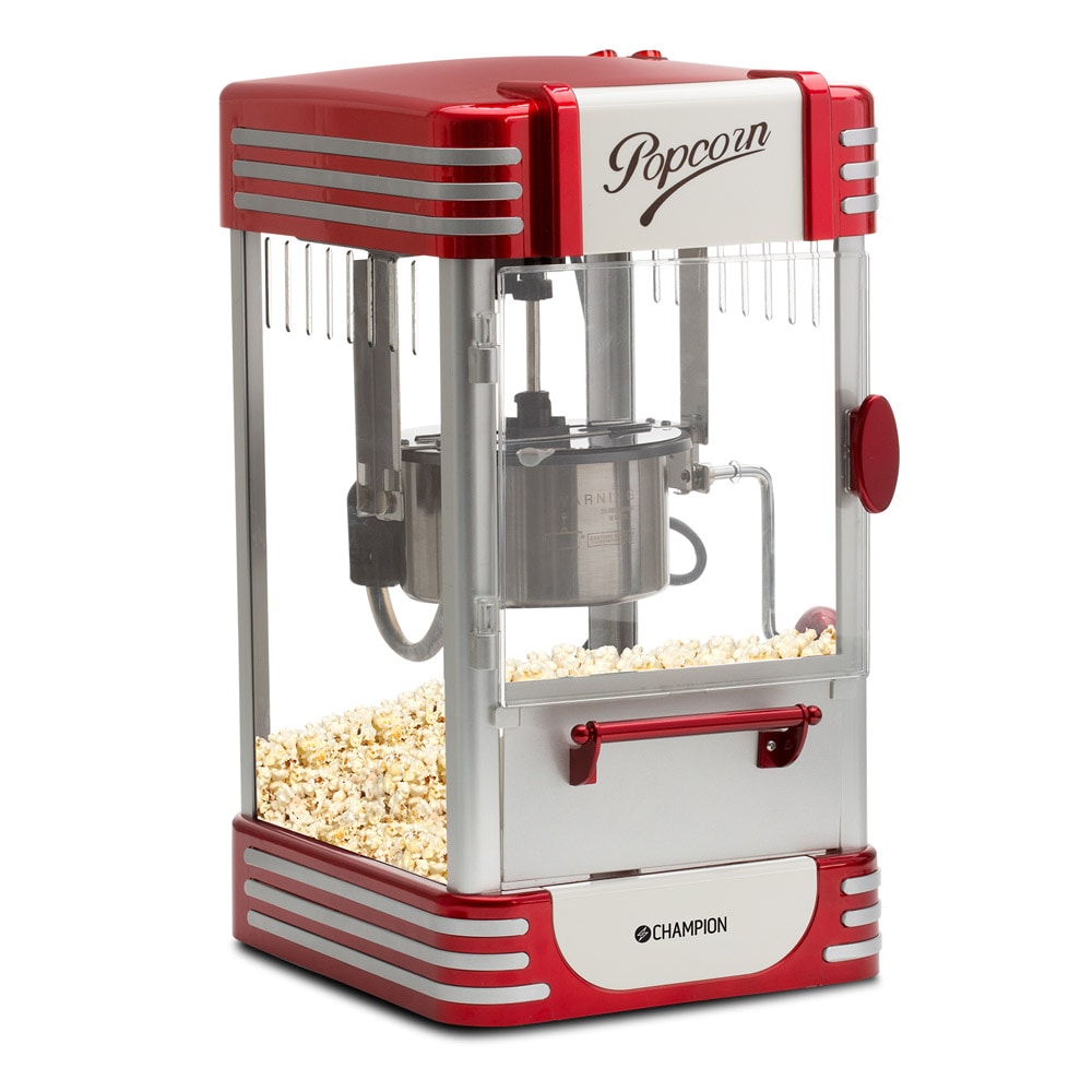 Champion Popcorn Machine Retro Design - Rød