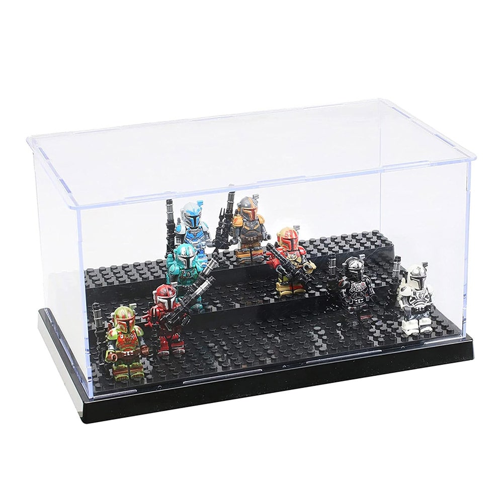 Displayboks til Lego-figurer 25,5 × 13,7 × 15,5 cm