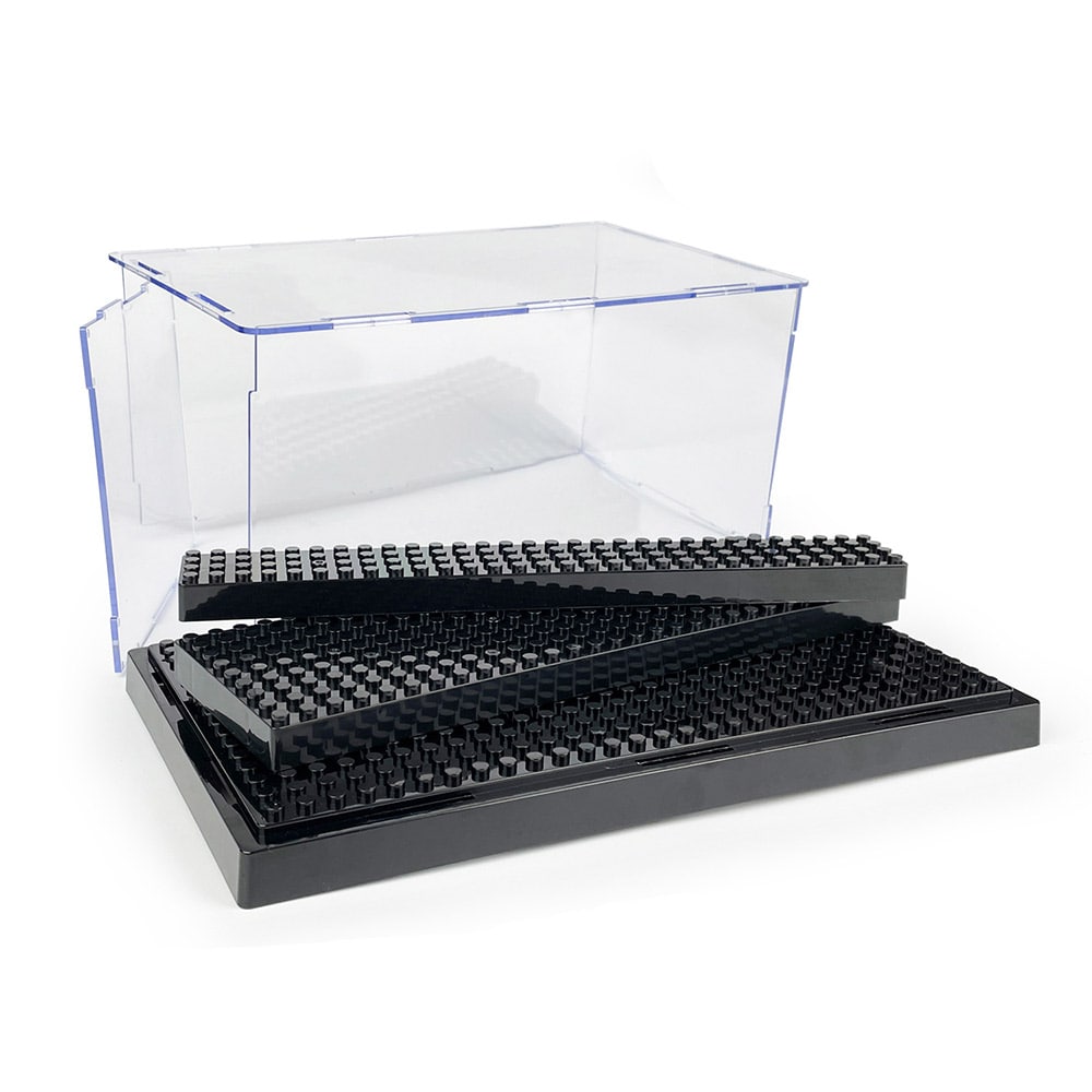 Displayboks til Lego-figurer 25,5 × 13,7 × 15,5 cm