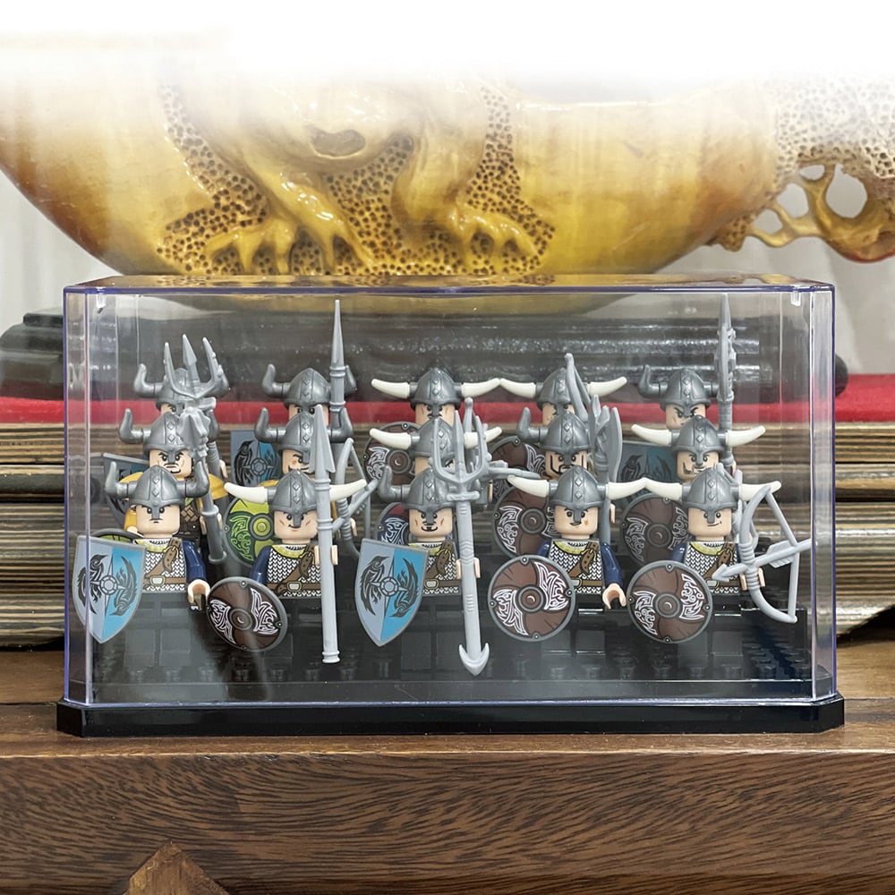 Displayæske til Lego-figurer 18 × 9,3 × 8 cm