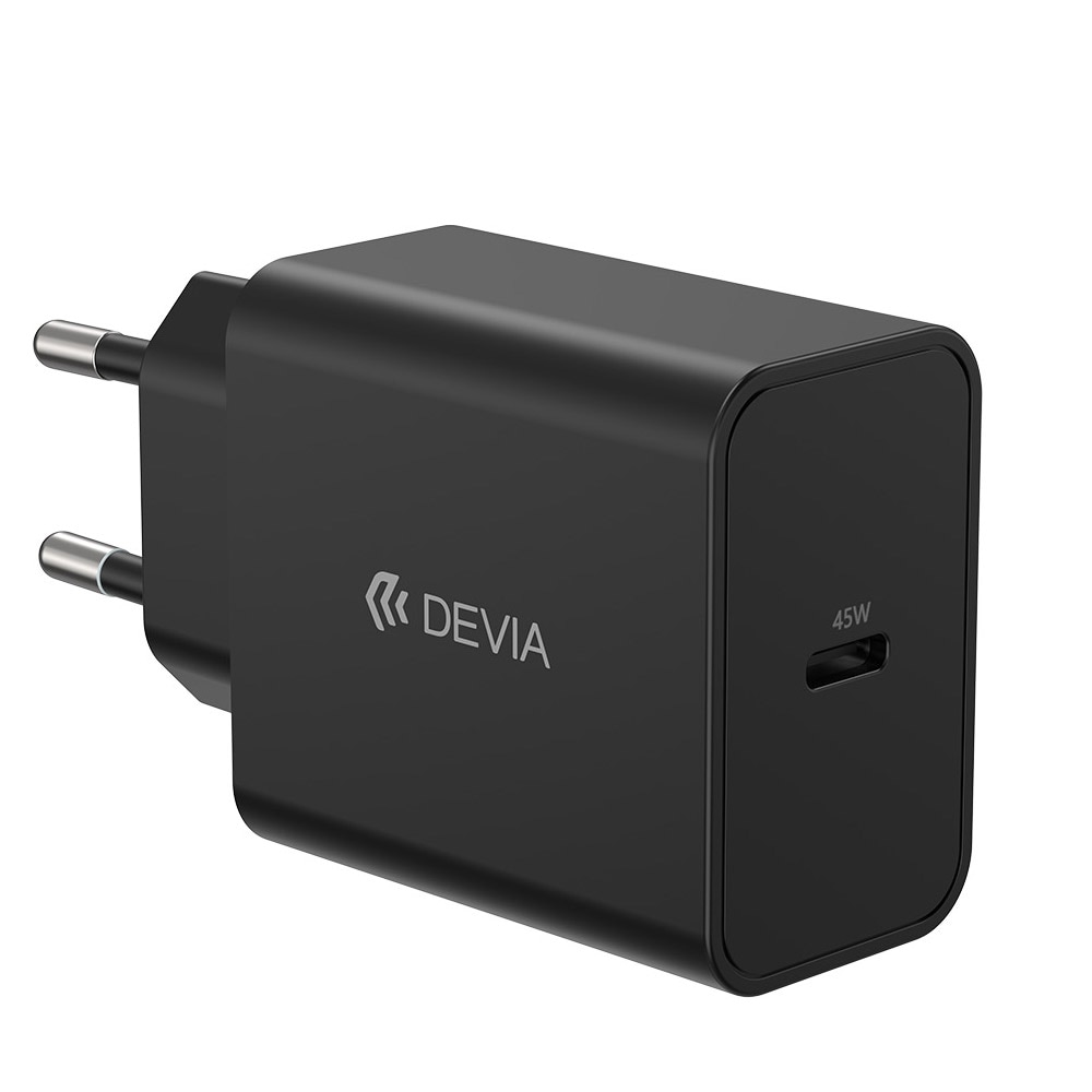Devia USB-C-oplader med PD 45W 1x USB-C - Svart