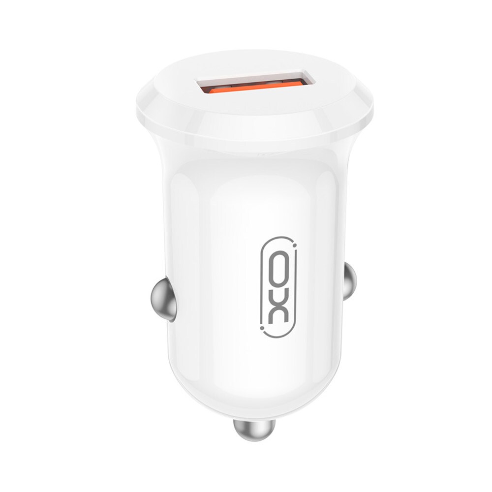 XO Biloplader med USB 18W QC - hurtig opladning med Qualcomm-teknologi