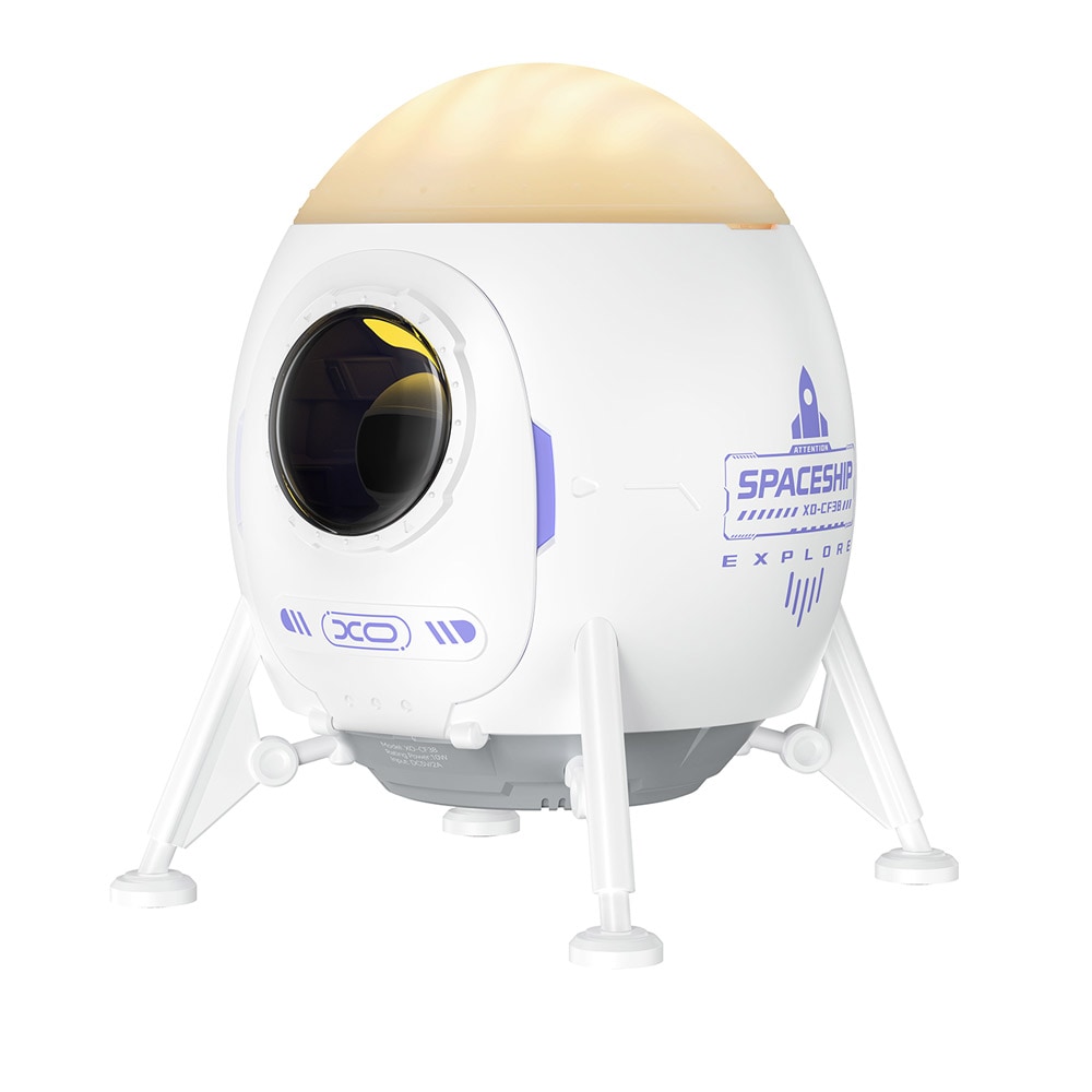 XO Trådløs højttaler med LED-projektion - Lunar Lander