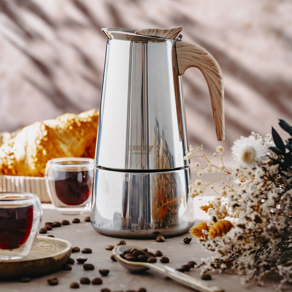 Espressokande i rustfrit stål 320 ml – til induktion og alle komfurer